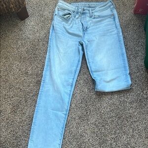 American Eagle Outfitters Light Blue Men Jeans Size 32x32 Athletic Straight